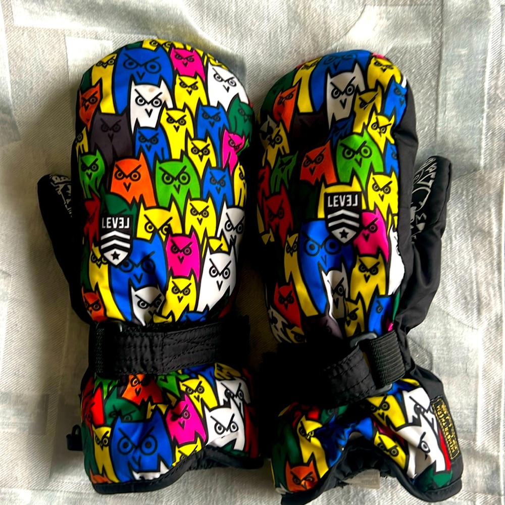 Level Junior Mittens / Mitt for kids/ junior, waterproof, ski/ snow, size 9-10